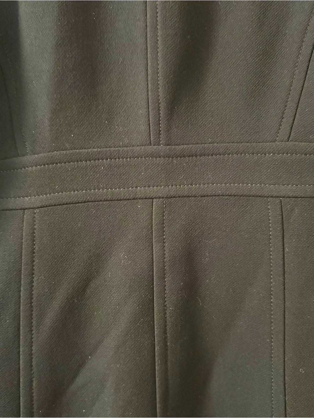 J CREW Black Wool Blend Single-Breasted Coat
